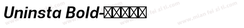 Uninsta Bold字体转换